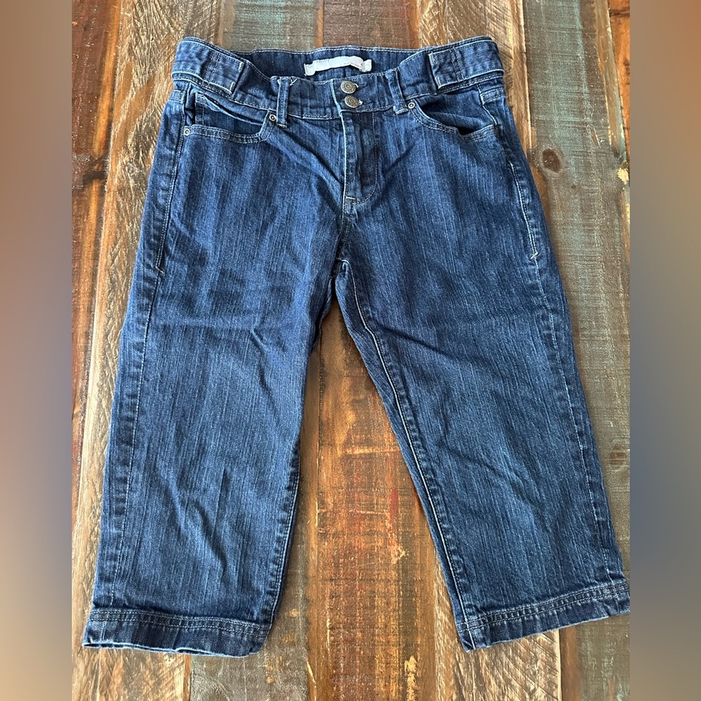 Old Navy Womenโs 4 Blue Capri Classic Rise Denimโ Jeans | SKU 0704